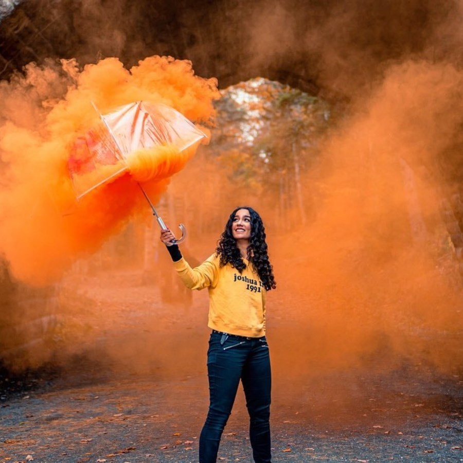 BOMBA DE HUMO CLASIC DE 90 SEGUNDOS COLOR NARANJA